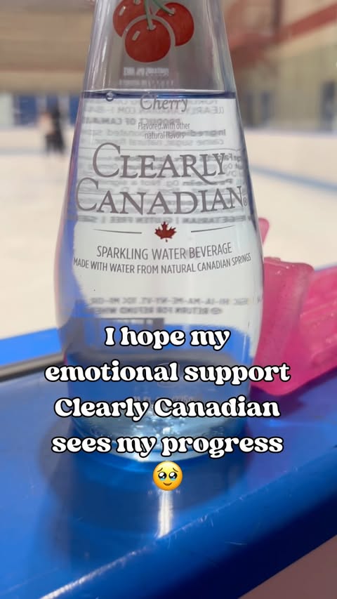 Instagram post by @theemakethatmagic for Clearly Canadian. Caption reads: @clearlycanadian has been my after ice treat for 3....