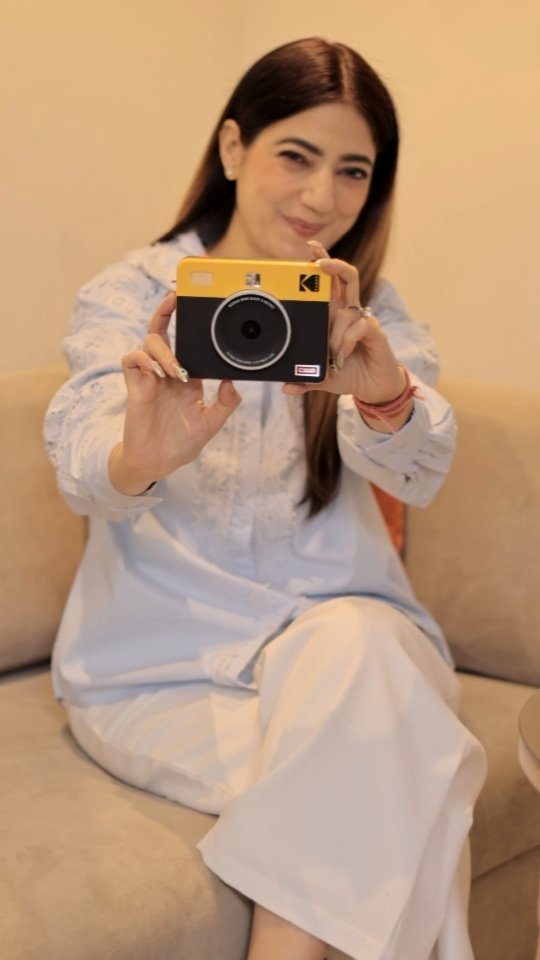 Instagram post by @mansirajani85 for Kodak Photo Printer. Caption reads: Smiles fade, but memories don’t — not when I have....