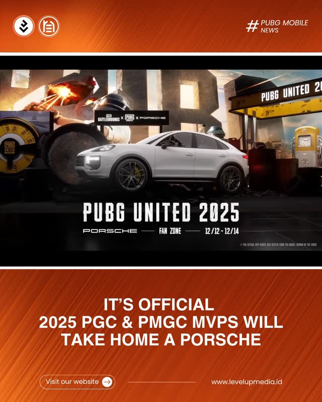 Instagram post by @levelupid_ for Porsche. Caption reads: It’s official 📣 

Porsche will award a car to the....