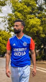 Instagram post by @beyounick for ICC T20 World Cup. Caption reads: She learnt her Lehsun
#advertisement #ad....