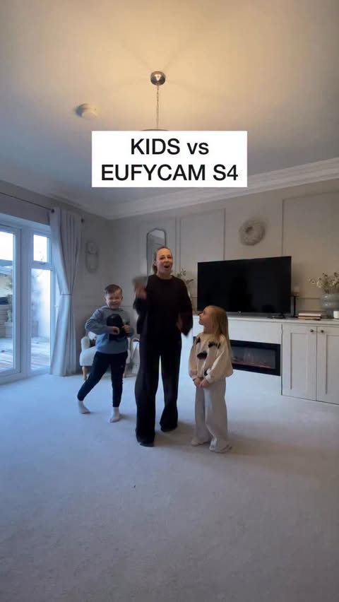 Instagram post by @arrowsmithshome__ for Eufy. Caption reads: Ad. Getting the kids to test my security....