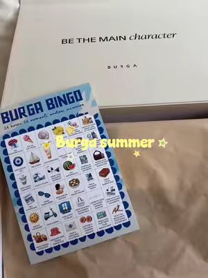 TikTok post by @mylahhansen for BURGA. Caption reads: [...] ooit gehad met de items van @BURGA ⭐️....