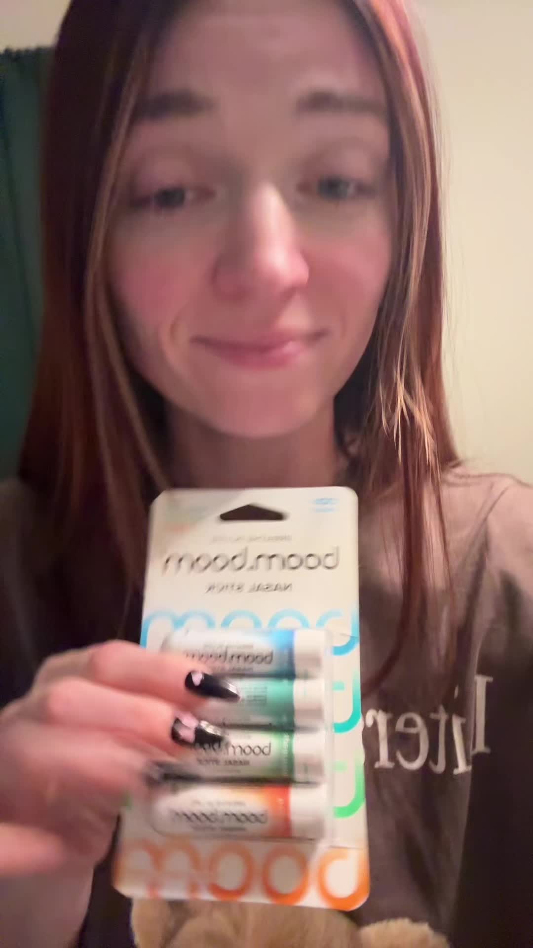 TikTok post by @tayler_jade_ for BoomBoom Naturals. Caption reads: Guys I am shook! This has actually given me relief....