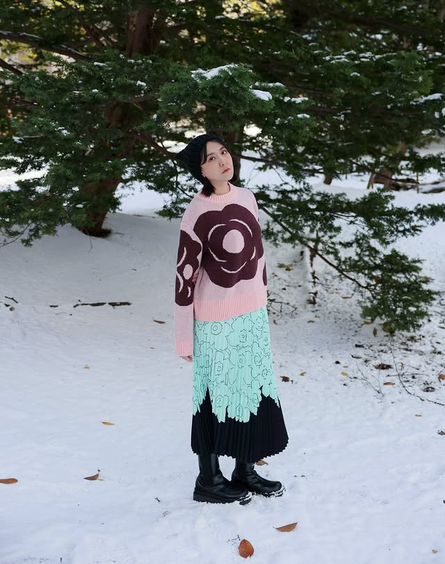 Instagram post by @yayachaiu0311 for Marimekko. Caption reads: [...] the Finnish designer brand Marimekko on my....