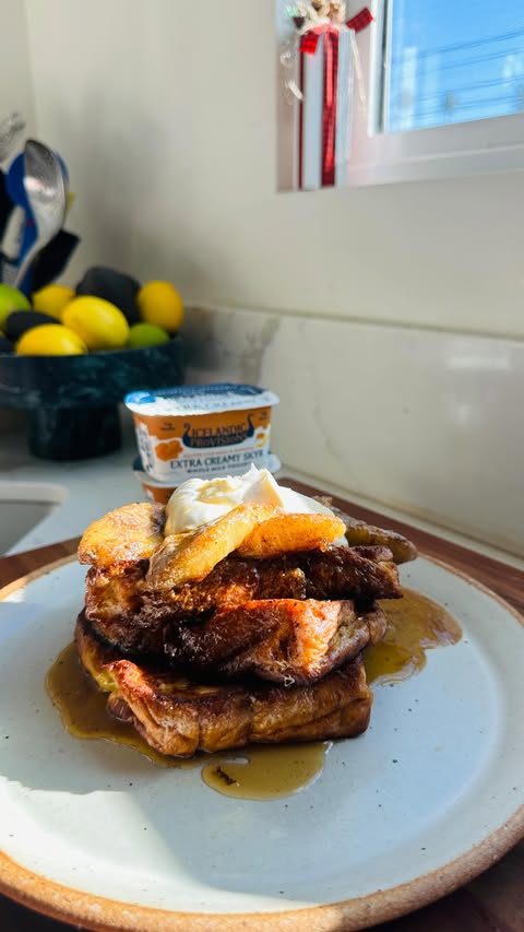 Instagram post by @justaddhotsauce for Icelandic Provisions. Caption reads: sweet, salty & delish! @icelandicprovisions salted....