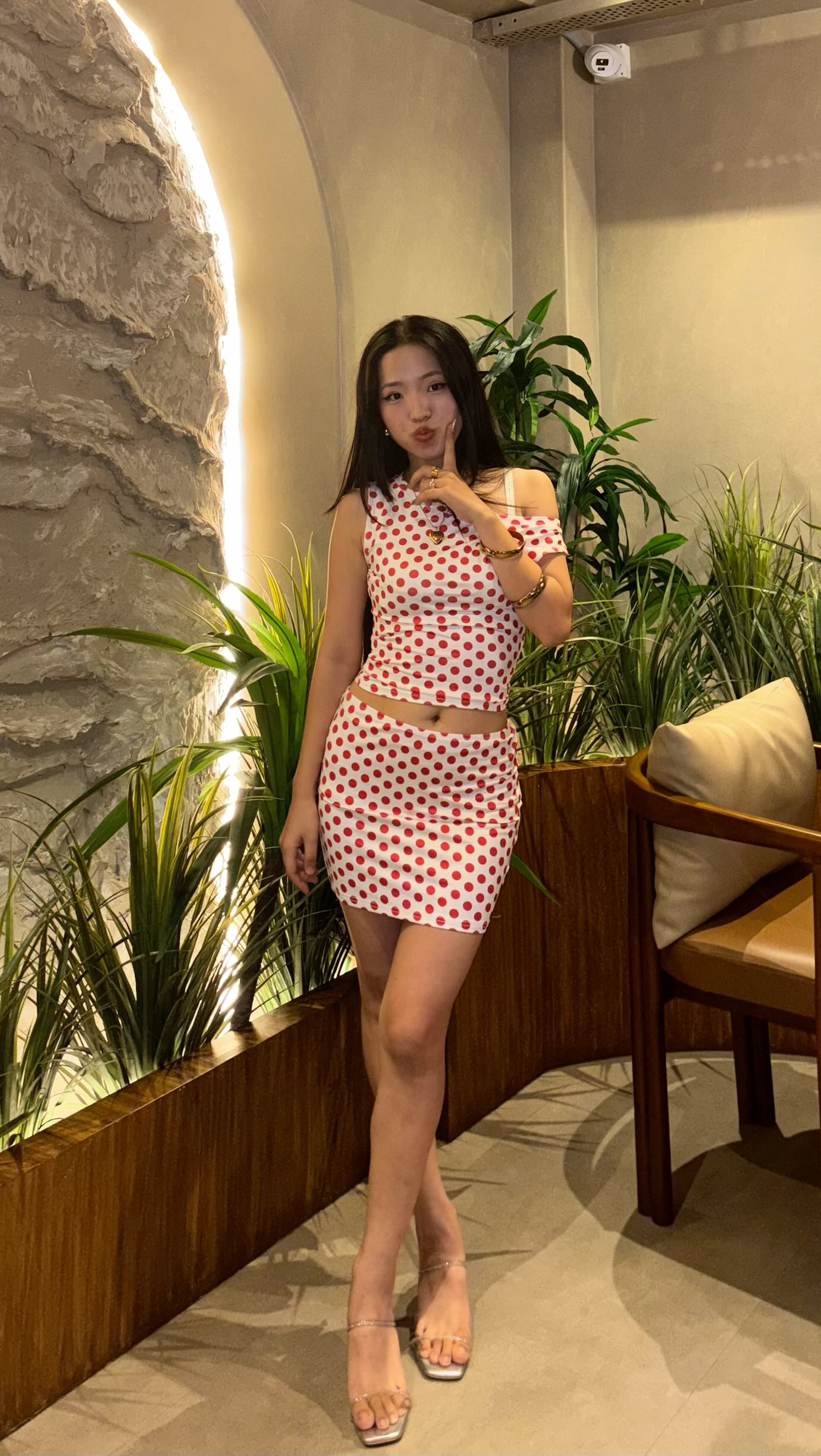 Instagram post by @noma.dukom for Lulu & Sky. Caption reads: 🍓🍓 Co-Ord Set from @myluluandsky Use my coupon....