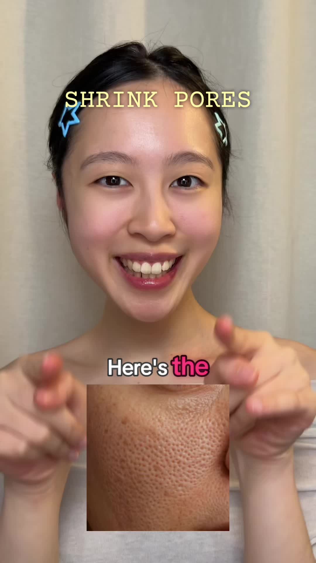TikTok post by @milkydew for Illinois Soybean Association. Caption reads: The only pore-minimizing hack you need!✨ Get @ilso....