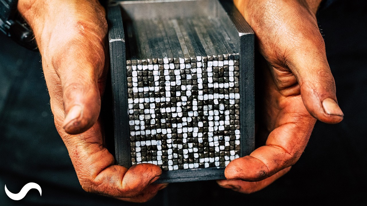 YouTube post by @AlecSteele for Soundstripe. Caption reads: Can I Make QR Code Damascus?.
