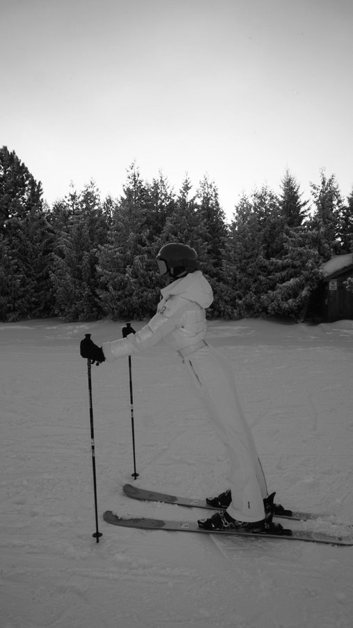 Instagram post by @lisa_derzhavina for RUDSAK. Caption reads: in my winter girly era. ready to slay in @rudsak....