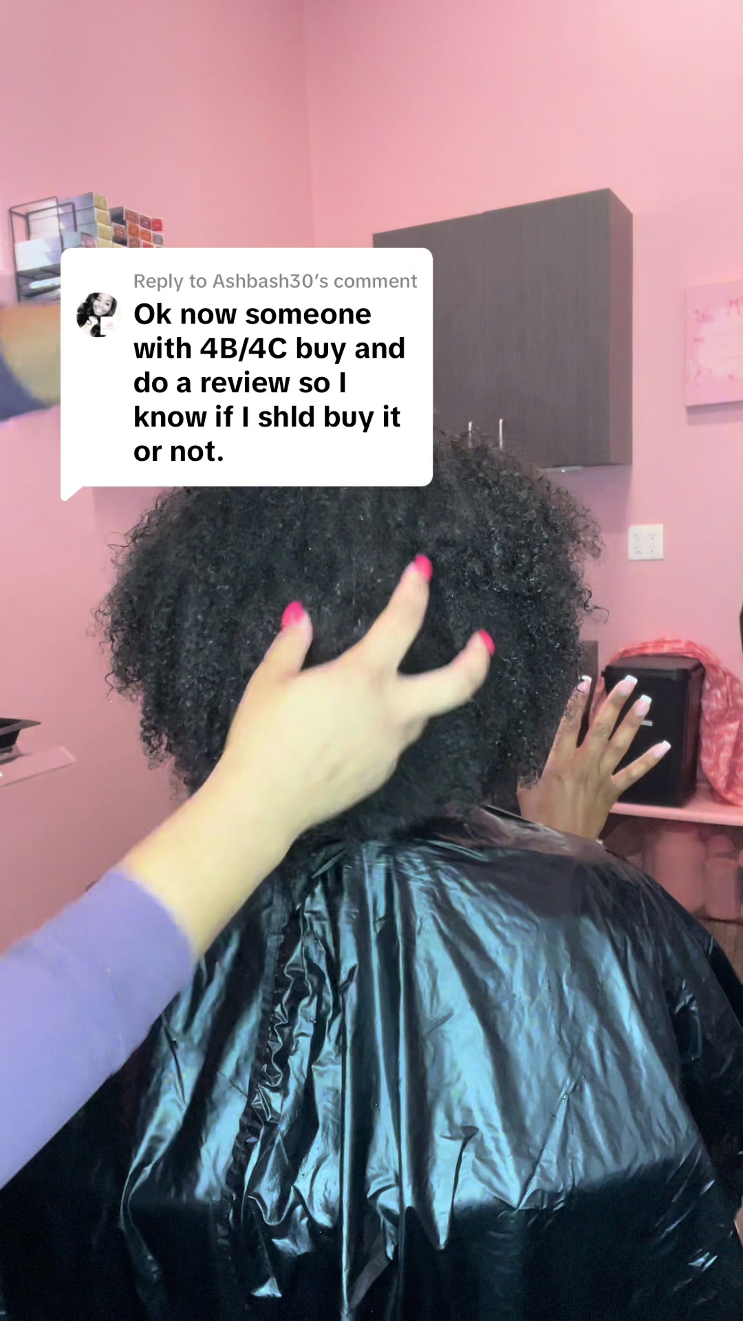 TikTok post by @lovely_lavishh for FHI Heat. Caption reads: [...] this helps beautiful 🤞🏾🩷✨ @FHI HEAT ....