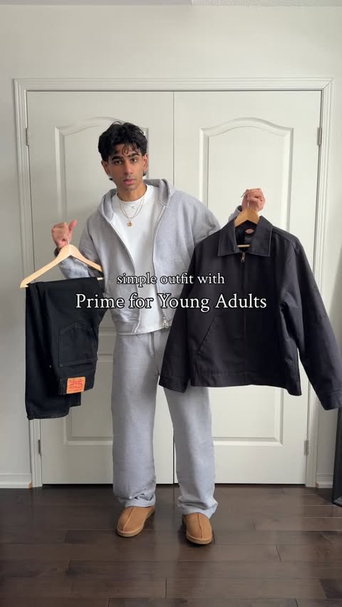 Instagram post by @omgessin for Amazon Prime. Caption reads: Let’s make a simple outfit with @amazonprime....