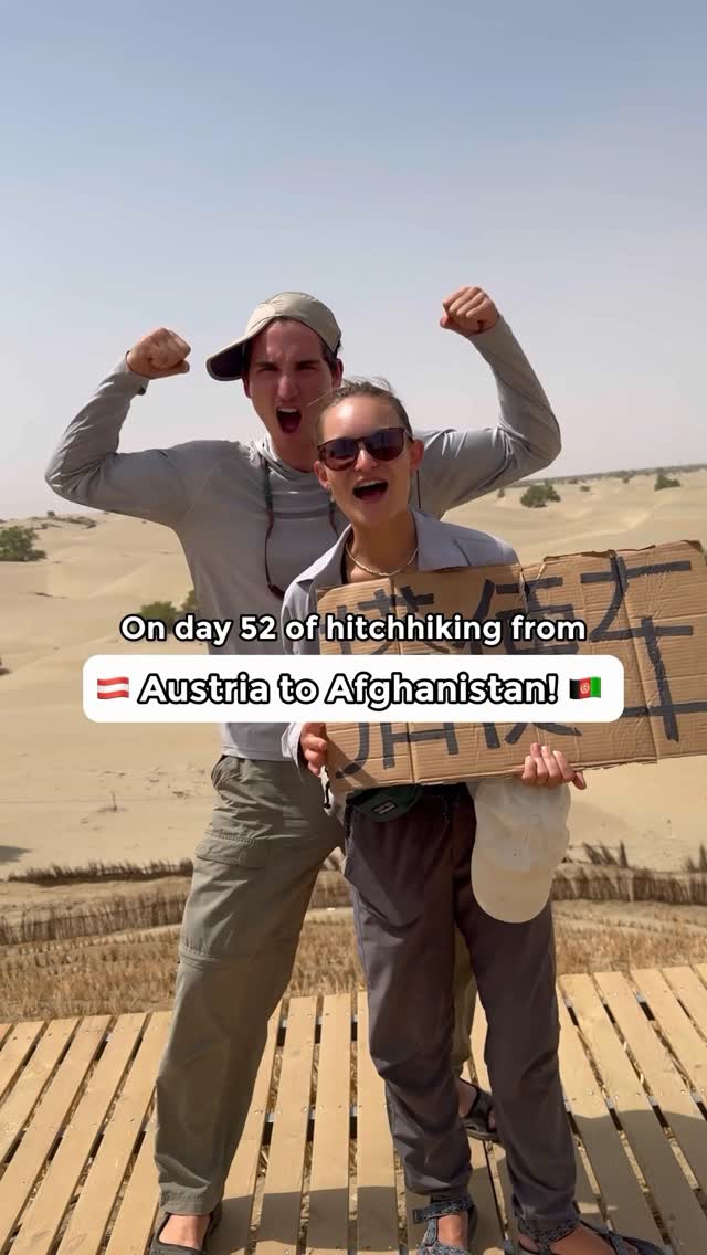 Instagram post by @hitchhikingdiary for LifeStraw. Caption reads: DAY 52 OF HITCHHIKING FROM AUSTRIA TO AFGHANISTAN....