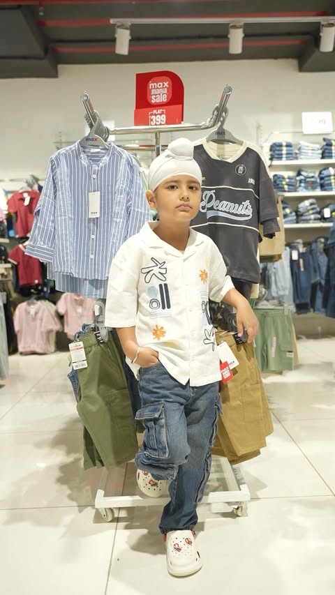 Instagram post by @mommyvoyage for Max Fashion. Caption reads: It was time for a shopping spree, @maxfashionindia....