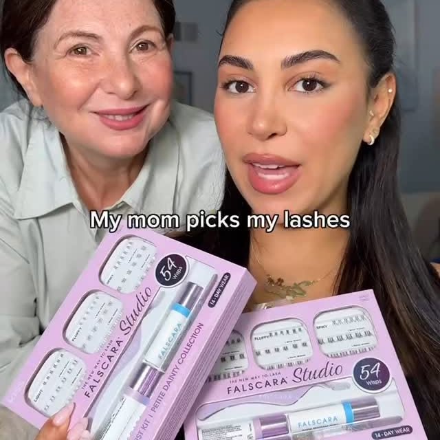 Instagram post by @christineabraham for Falscara. Caption reads: [...] more of a difference than a set of @falscara....