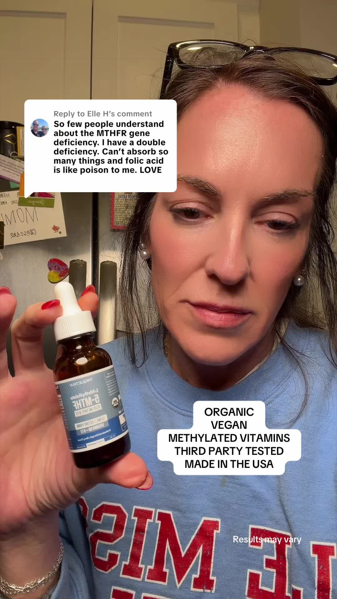 TikTok post by @robinsfavorites for Triquetra Health. Caption reads: Replying to @Elle H EXCELLENT for those of us with....