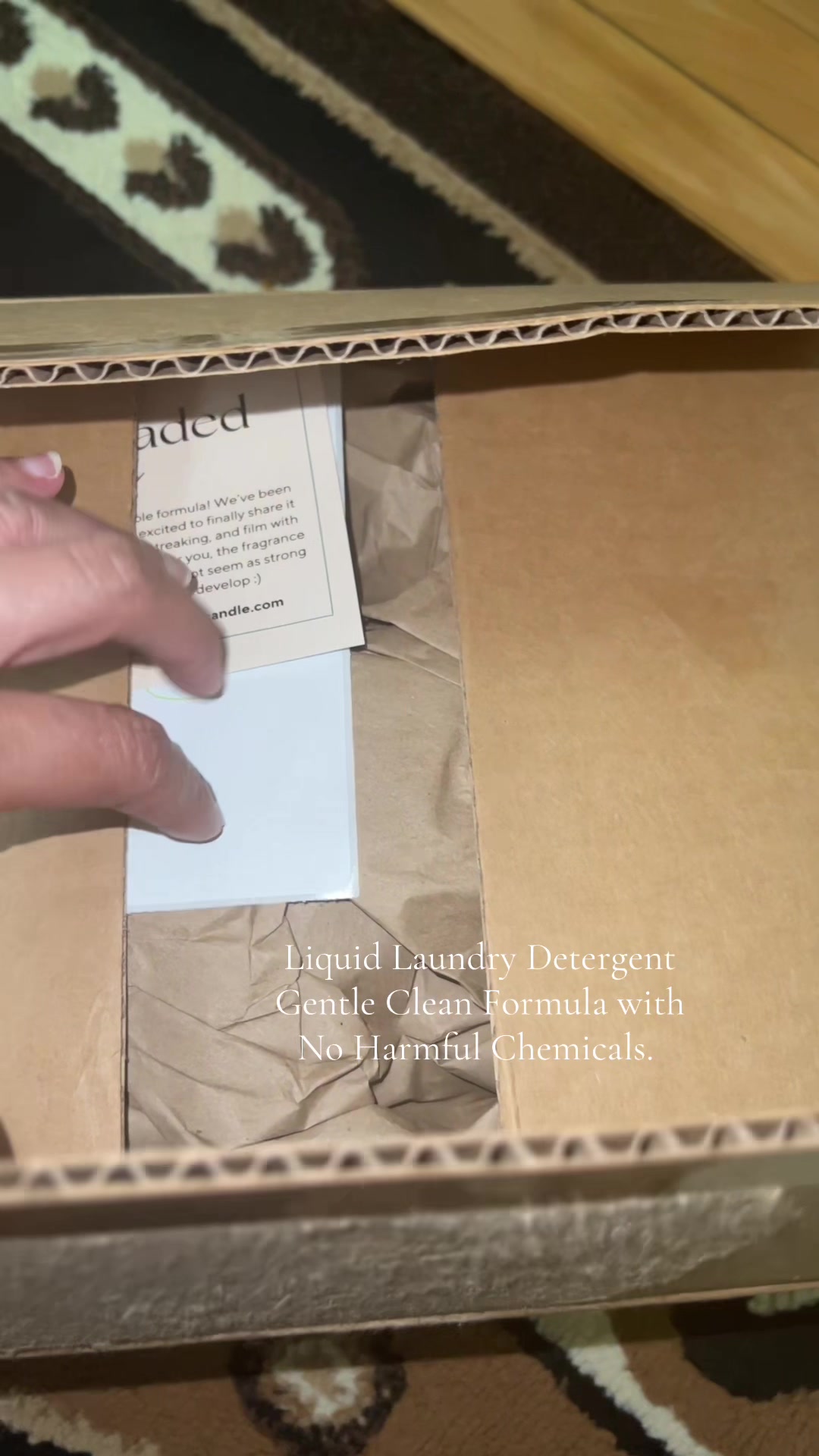 TikTok post by @bhattabist2069 for Mississippi Candle Co.. Caption reads: Liquid Laundry Detergent - Gentle Clean Formula....