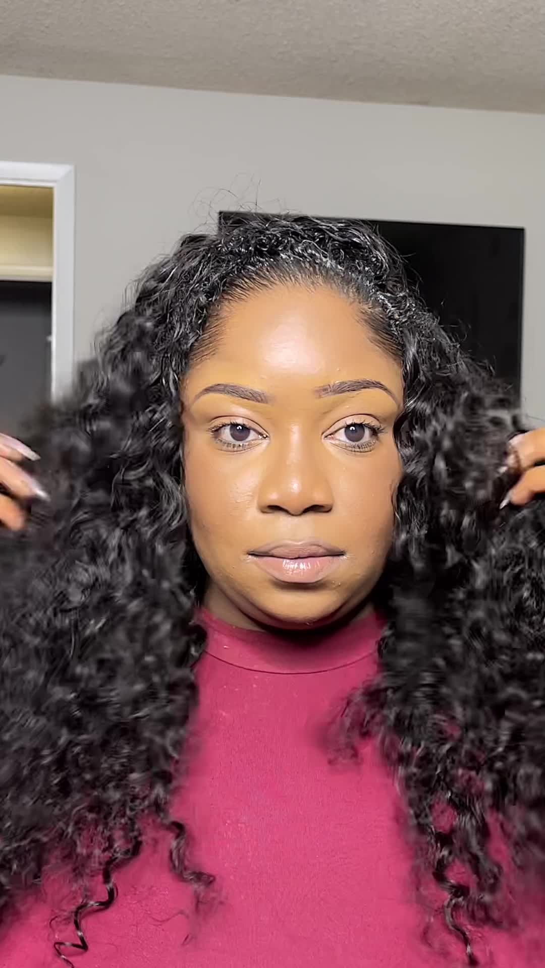 TikTok post by @neriahnickolee for Ashinehair. Caption reads: Thank you @Ashinehair US  for the amazing quality....