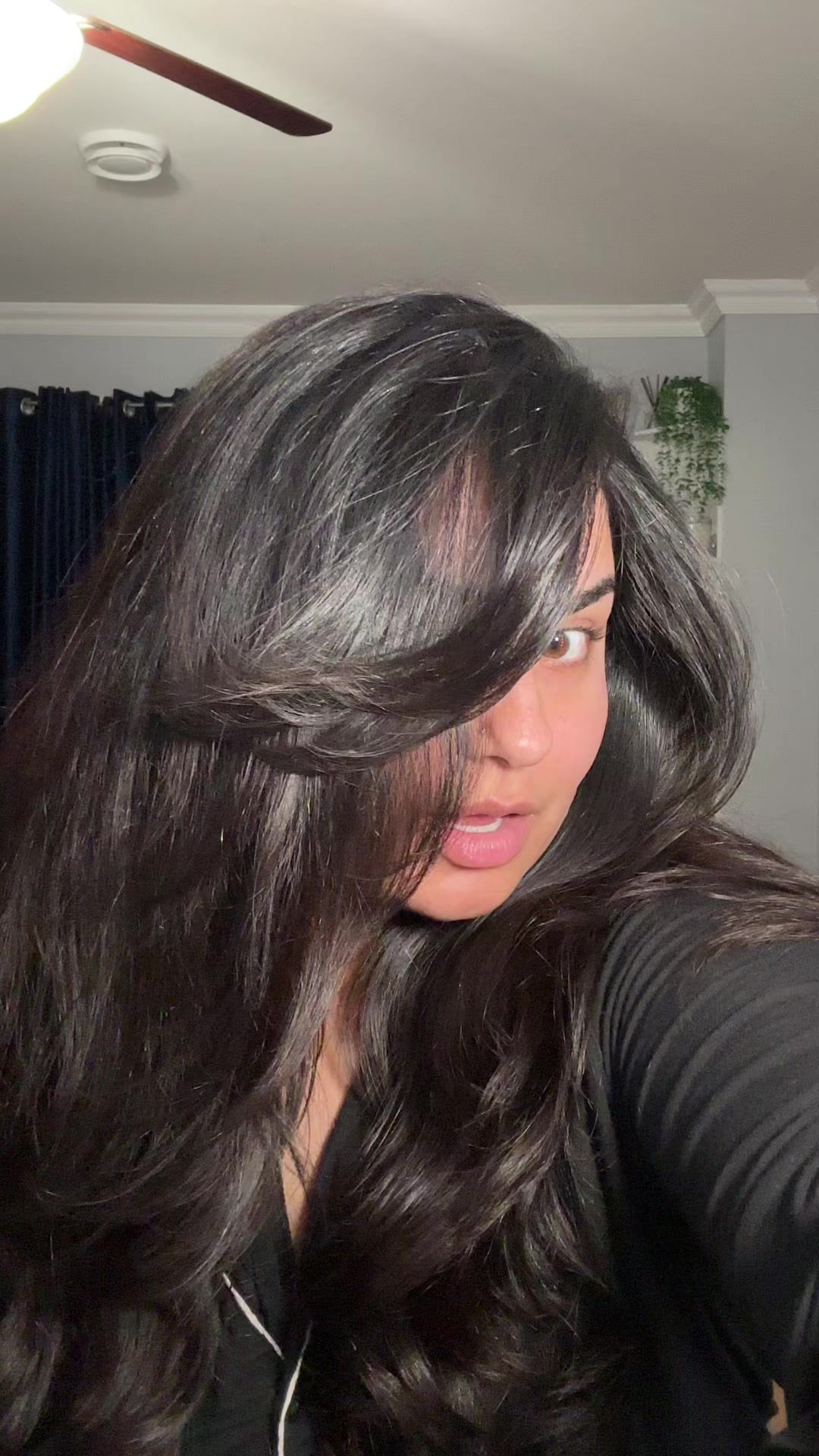 TikTok post by @veerpreetsidhu for Fable and Mane. Caption reads: Obsessed with the new blow out routine the best....