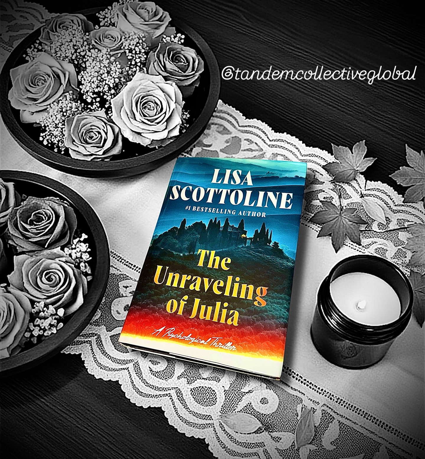 Instagram post by @bookgirlbrown_reviews for Libro.fm. Caption reads: TANDEM✶READALONG
#ad much love for my finished....