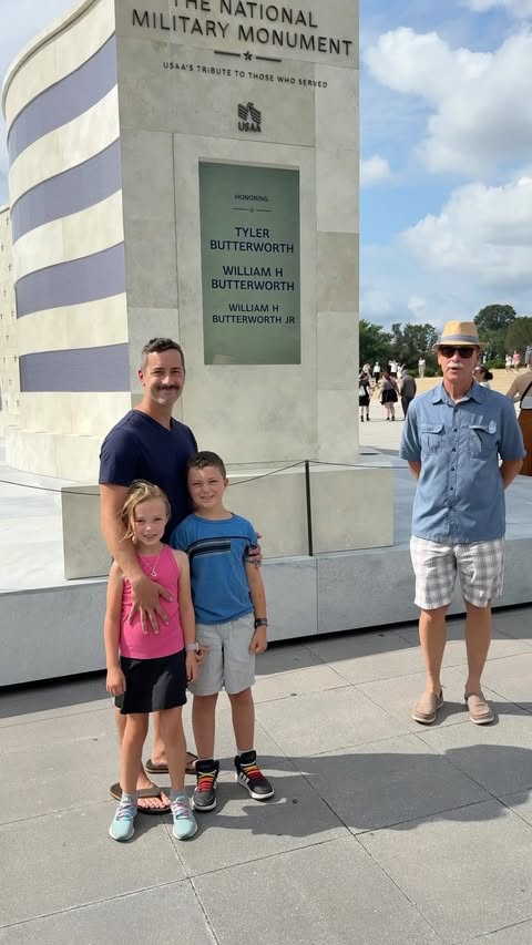 Instagram post by @butterworthdasyrup for USAA. Caption reads: #USAAPartner The National Military Monument My....