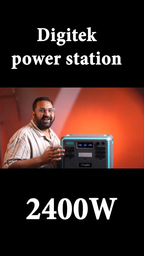 Instagram post by @rajaawasthi007 for Digitek. Caption reads: No power? No problem ⚡ Meet the Digitek DPS 2400W....