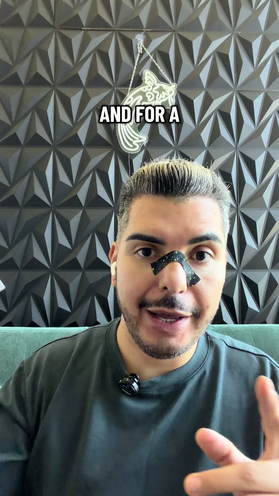 TikTok post by @alekroii for OLOV. Caption reads: @OLOV hair trimmer is the game changer. We will....