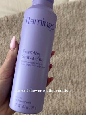 TikTok post by @ella.grace07 for Hanni Bodycare. Caption reads: @Flamingo @Kitsch @hanni smooth @Pantene @EcoTools.