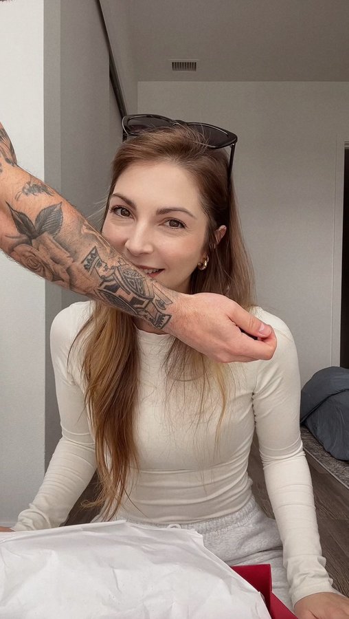 Instagram post by @kelseystacypearson for Dermelect. Caption reads: It’s like Christmas morning. 🥰 PR Package....