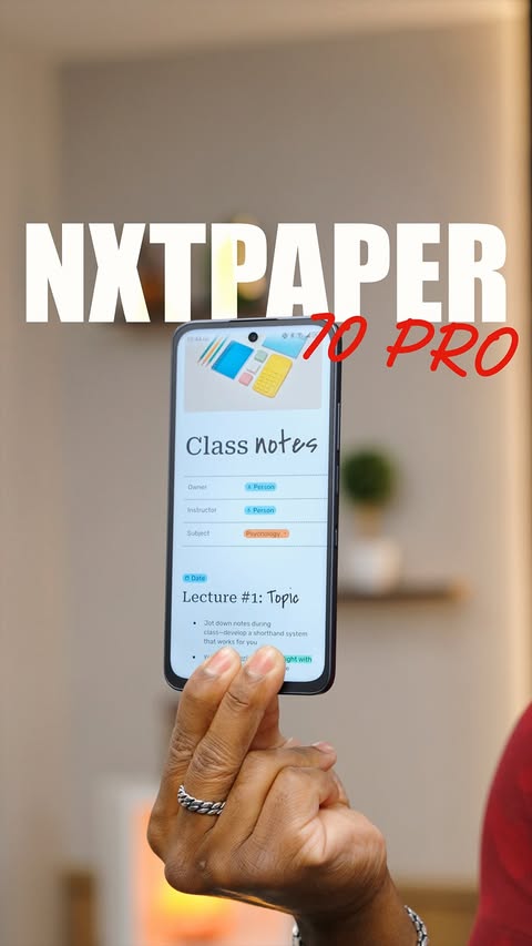 Instagram post by @uravgconsumer for TCL USA. Caption reads: The NXTPAPER 70 Pro is lowkey two devices in one.....