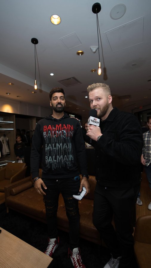 Instagram post by @gr1fn for Tissot USA. Caption reads: #NBAAllStar23 weekend with official timekeeper....