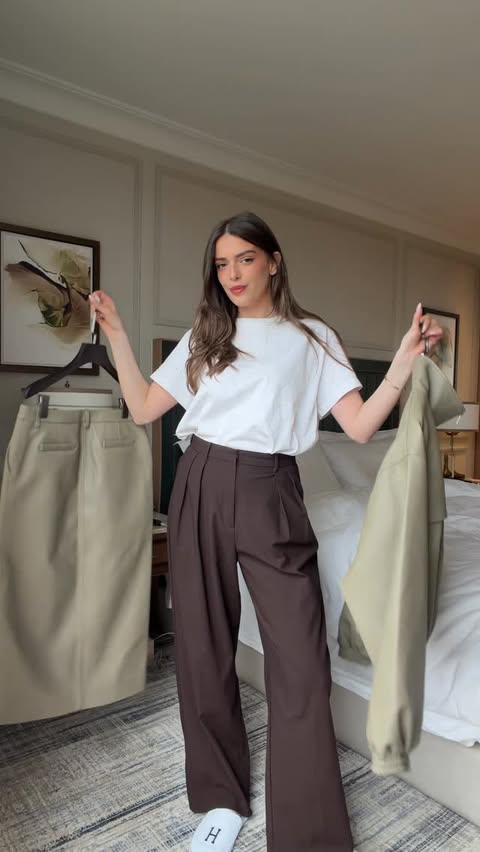 Instagram post by @heloise.guillet for The Frankie Shop. Caption reads: Wearing green for spring @thefrankieshop *gift.