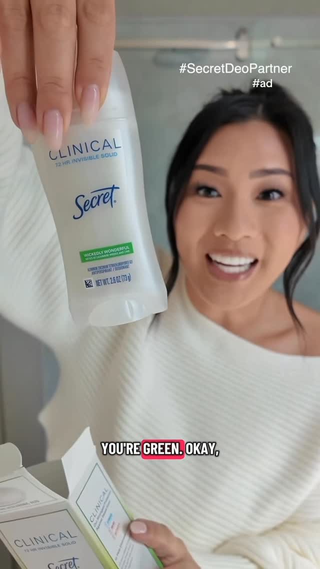 Instagram post by @mrsremiashten for Secret Deodorant. Caption reads: #ad #SecretDeoPartner new @secretdeodorant x....