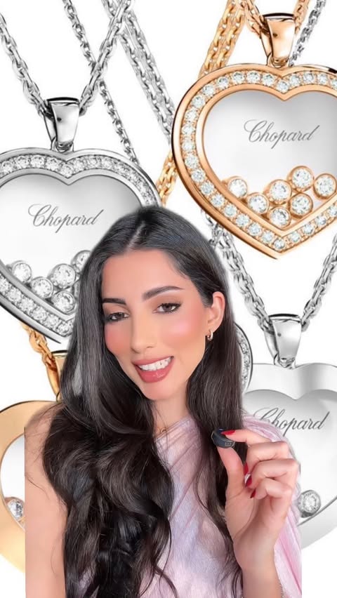 Instagram post by @raghoda.jewel for Chopard. Caption reads: @chopard 💙 Choosing my birthday gift Part 1 [...].