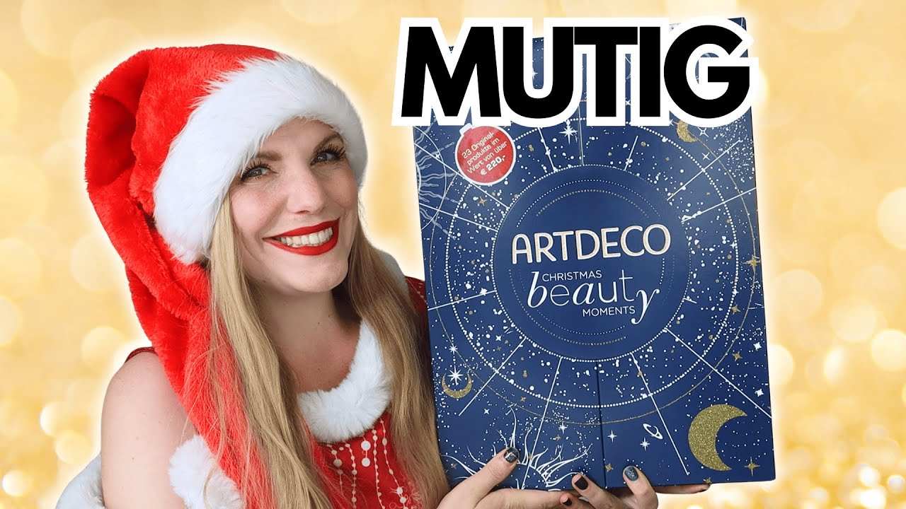 YouTube post by @ClaudisWelt for Artdeco. Caption reads: ARTDECO Advent Calendar 2025 Contents Unboxing.