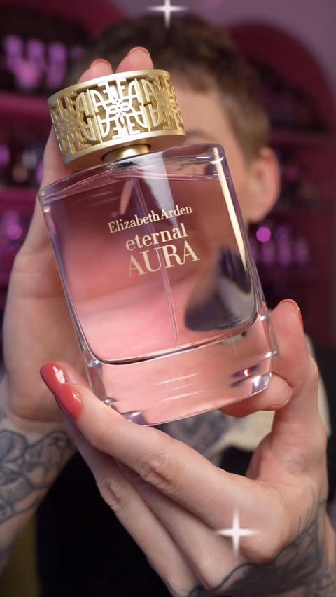 Instagram post by @oliviaolfactory for Elizabeth Arden. Caption reads: #AD Eternal Aura by @elizabetharden 🌸 @amazon....