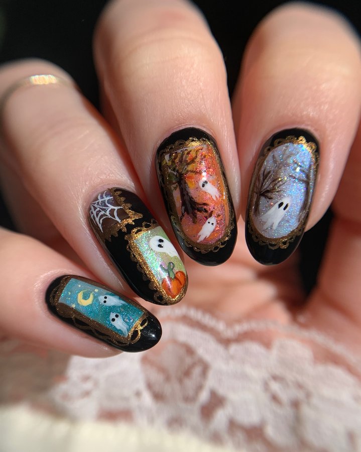 Instagram post by @audrey_swatches for Nails.INC. Caption reads: [...] by @crackedpolish •Shell We Dance by....