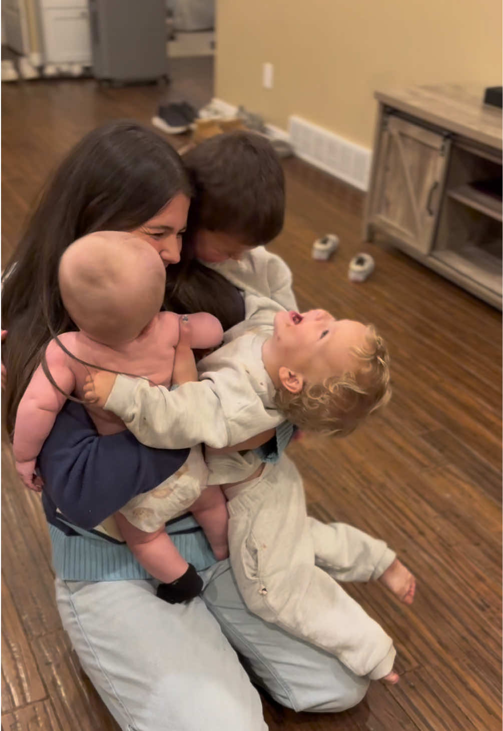 TikTok post by @allieseabock for Momcozy. Caption reads: Thank you @Momcozy Official for the reminder....