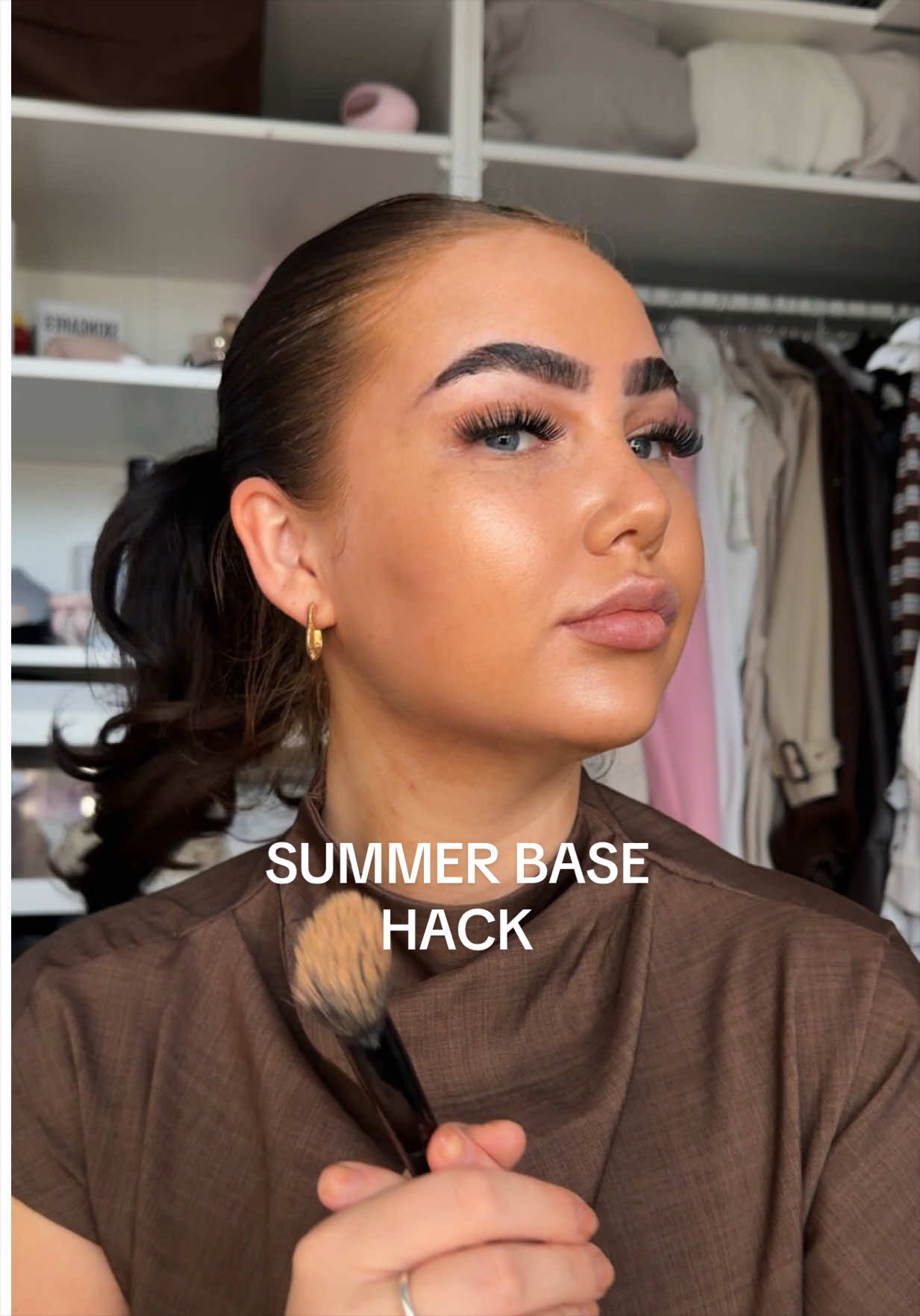 TikTok post by an influencer for MCoBeauty. Caption reads: [...] this is what I’ve got on. 🫶 @MCoBeauty UK....