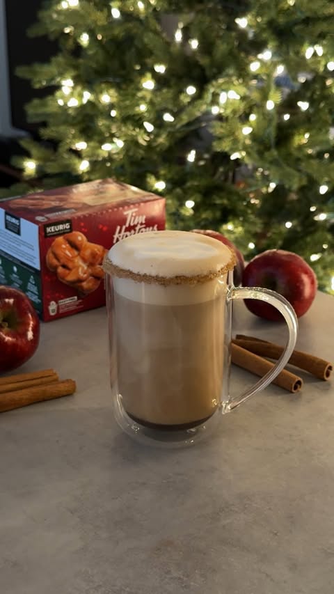 Instagram post by @urbansizzle for Tim Hortons. Caption reads: [...] the perfect holiday treat, made with....