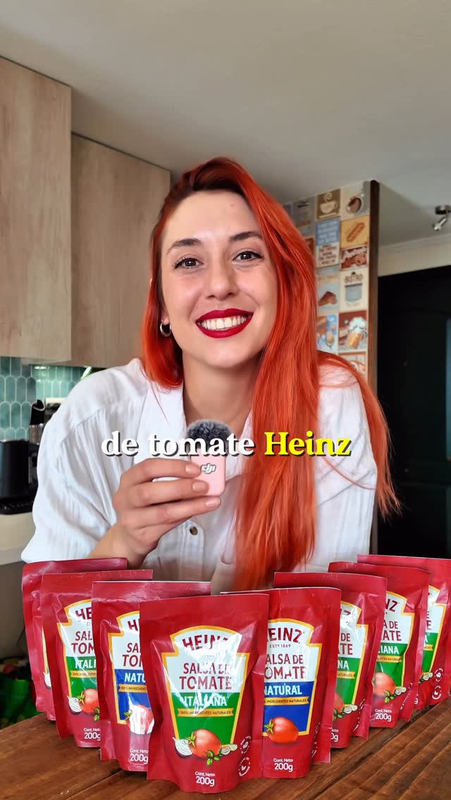 Instagram post by @lachanchavegana for Heinz. Caption reads: Cuál receta receta les tinca que debiese probar....