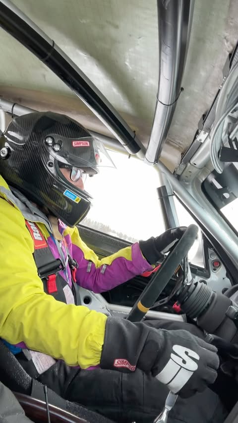 Instagram post by @nicolejohnsonoffroad for Continental Tire. Caption reads: These @continental_tire VikingContact 7 snow tires....