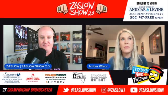 Instagram post by @zaslowj for Dan Le Batard Show with Stugotz. Caption reads: Today’s episode of ZASLOW SHOW 2.0 - @lebatardshow....