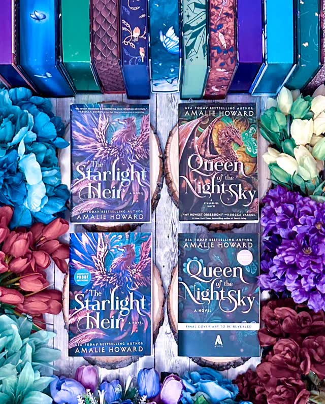Instagram post by an influencer for Avon Books. Caption reads: [...] #newrelease #romantasy #AvonBooks.