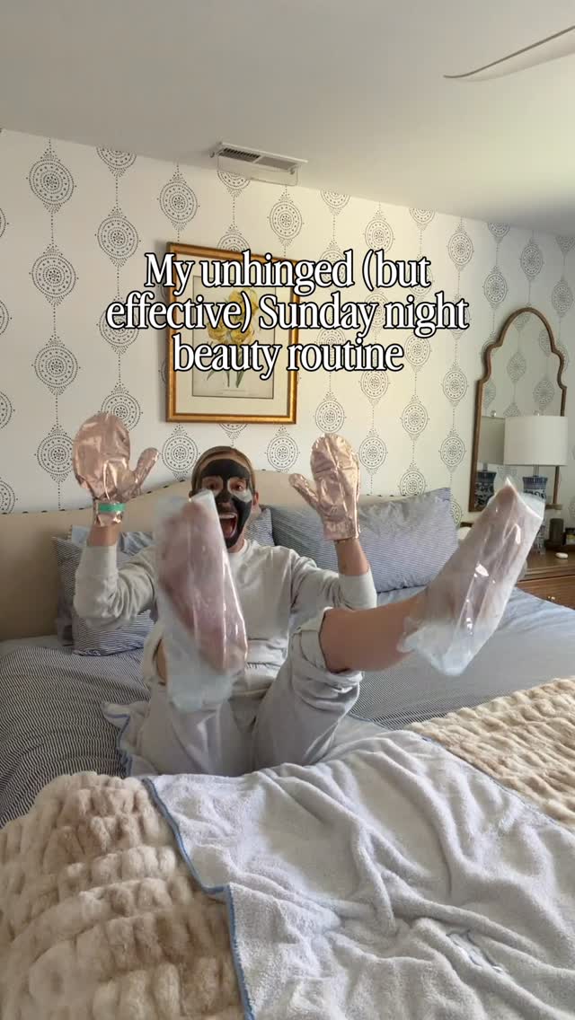 Instagram post by @lemonstripes for Dermstore. Caption reads: My Sunday night reset ritual ✨ I take 30 minutes....