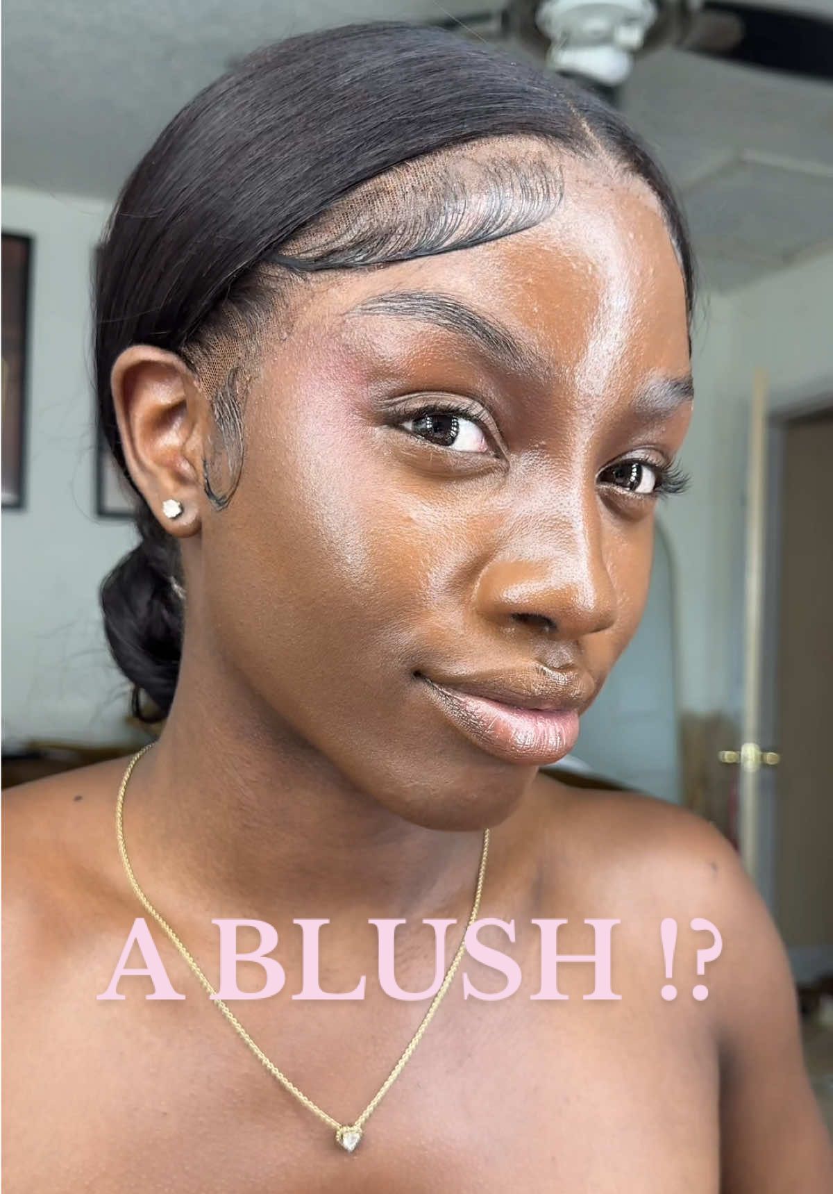 TikTok post by @carriesnipesss for MAKEUP BY MARIO. Caption reads: trying the @makeupbymario blush in the shade....