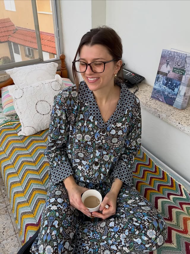 Instagram post by @paigeyllizabeth for Vera Bradley. Caption reads: Good morning from The Holy Land ♡ in my new....