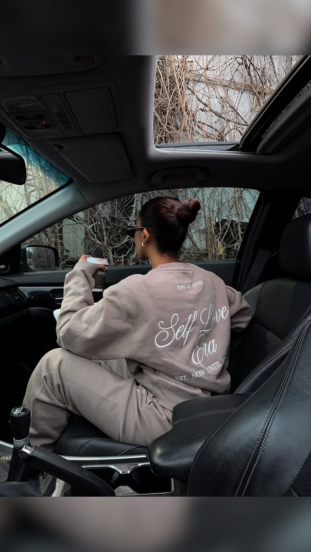 Instagram post by @sharazamann for The Mayfair Group. Caption reads: [...] cute sweatsuits @dynamiteclothing x....