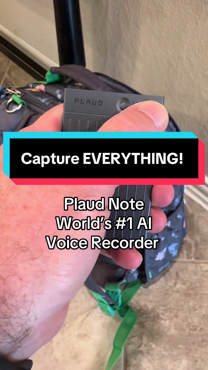 TikTok post by @troybatchelor3 for PLAUD. Caption reads: [...] #digitalnotes #ai #plaudnote #notes @Plaud....