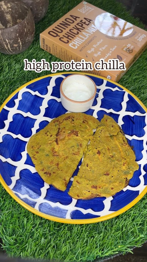 Instagram post by @shubhi_shivhare for foodstrong. Caption reads: [...] why settle for anything less? With....