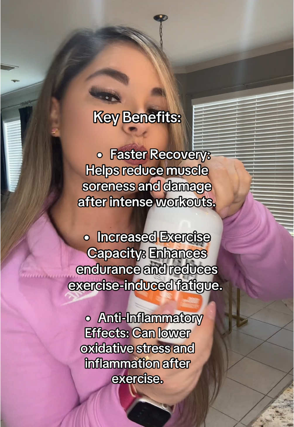 TikTok post by @julissalapatrona247 for BulkSupplements. Caption reads: @BULKSUPPLEMENTS #lapatrona #bulksupplements #ad....